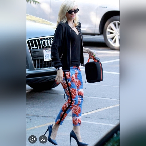 RARE! L.A.M.B By Gwen Stefani Floral & Polkadot Patterned Women's Pants - Picture 2 of 10
